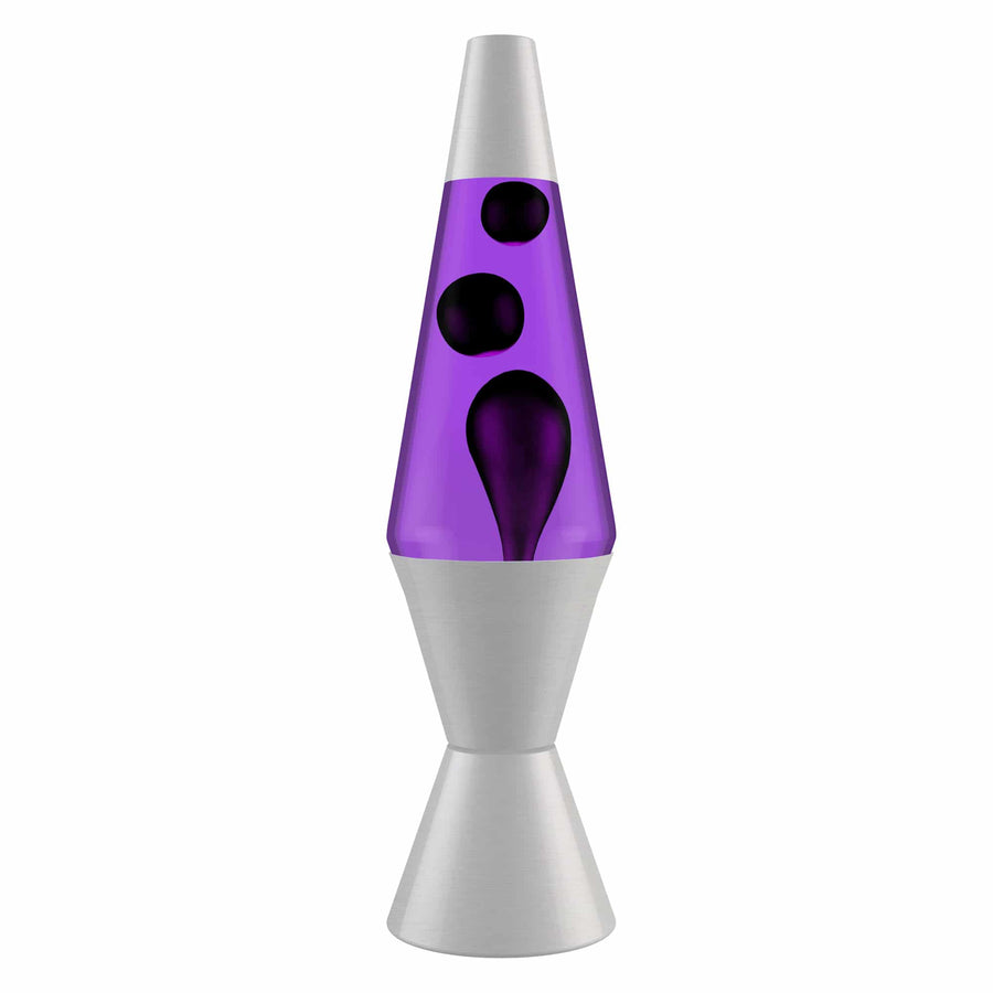 14.5'' LAVA LAMP - BLACK & PURPLE