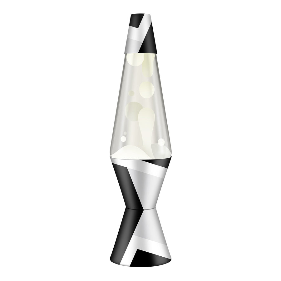 14.5" LAVA LAMP POLYGONAL WHITE TONE