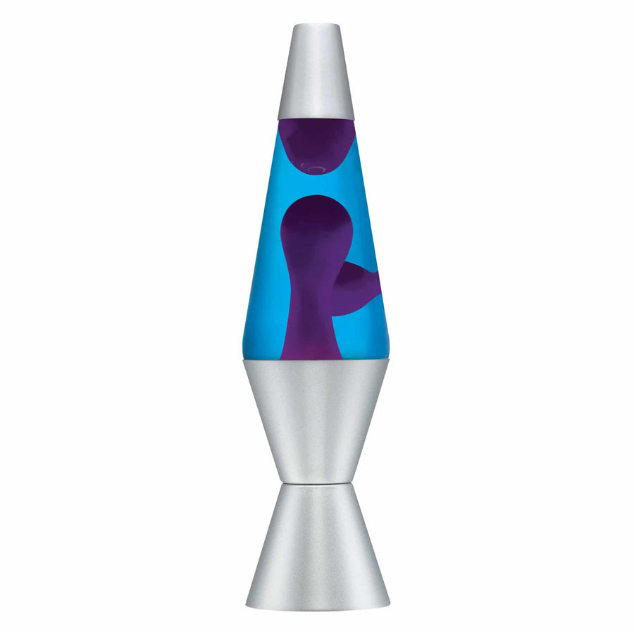 14.5" LAVA LAMP - PURPLE/BLUE/SILVER