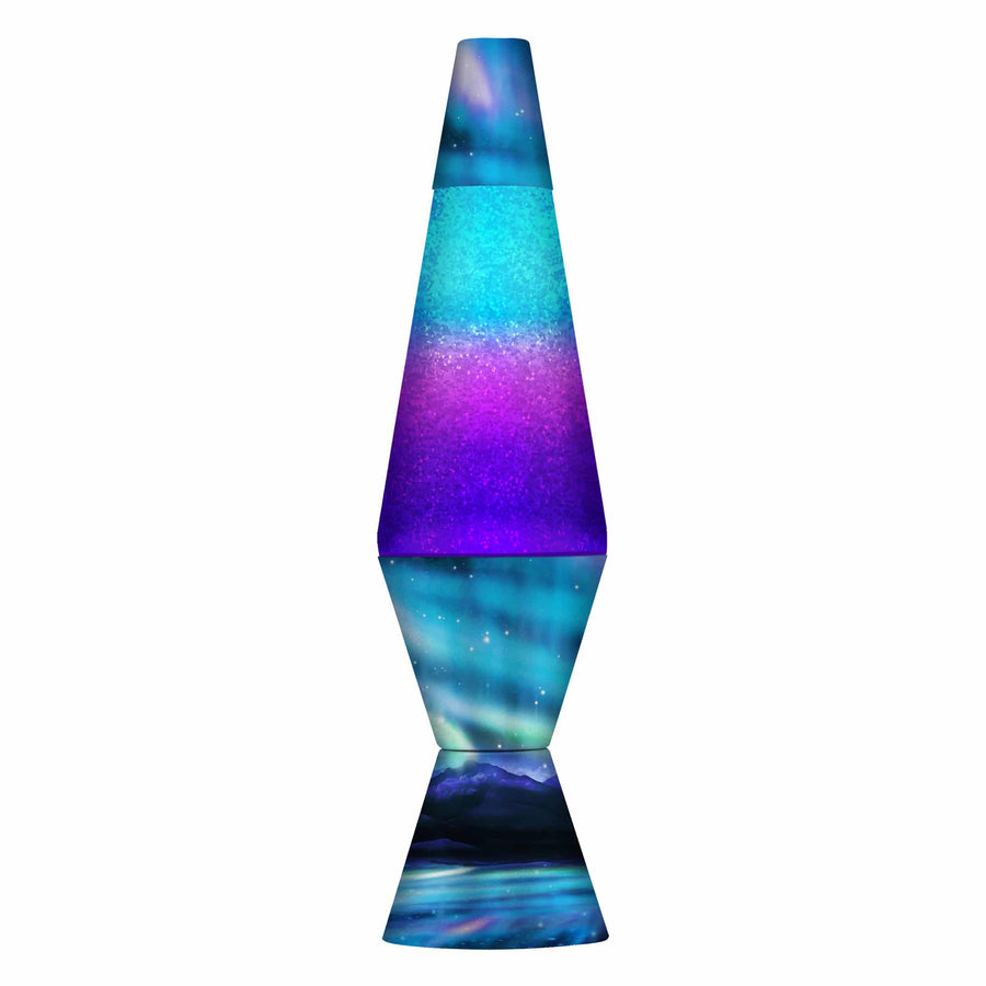 14.5" LAVA LAMP COLORMAX NORTHERN LIGHTS - GLITTER