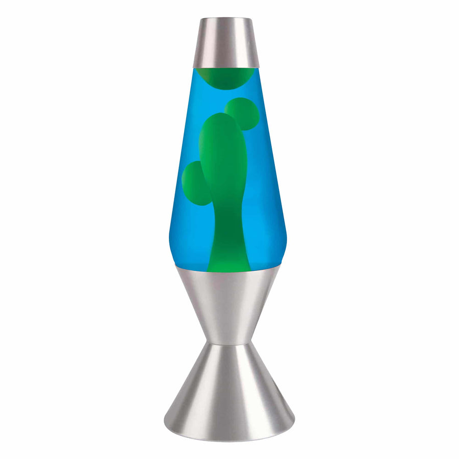 16.3" LAVA LAMP - YELLOW/BLUE/SILVER