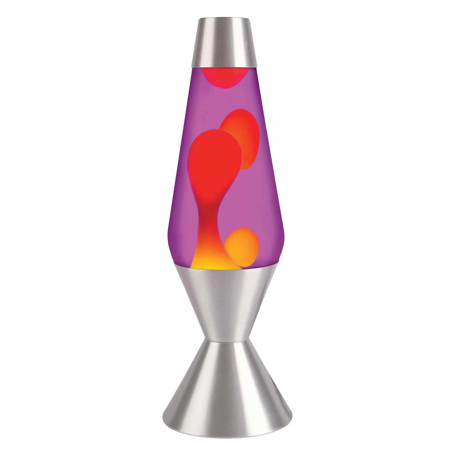 16.3" LAVA LAMP - YELLOW/PURPLE/SILVER