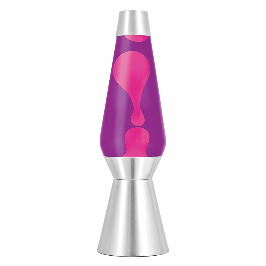 27" LAVA LAMP GRANDE - PINK/PURPLE/SILVER
